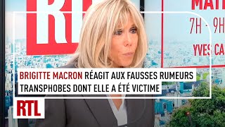 Brigitte Macron réagit aux fausses rumeurs transphobes dont elle a été victime [upl. by Drais]