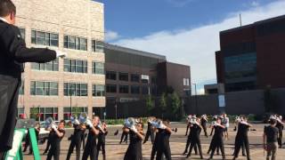 The Academy 2016 Hornline WarmUp DCI Minnesota at Minneapolis Minnesota [upl. by Tymes]