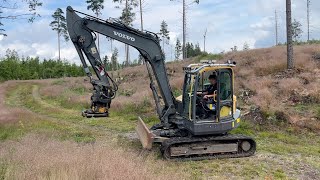 Köp Grävmaskin Volvo ECR88D med tiltrotatorgrip amp skopor på Klaravik [upl. by Kannav]