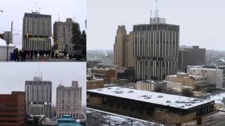 Genesee Towers Implosion Dec 22 2013 Flint MI [upl. by Ssitruc]