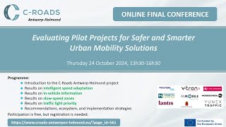 The CRoads Antwerp Helmond Final Conference 24 October 2024 [upl. by Aleahpar]