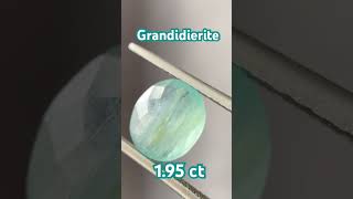 Grandidierite 195 ct แกรนดิเดียร์ไรทอัญมณี 1 ใน 10 อัญมณีที่หายากมากชนิดหนึ่งของโลก Grandidierite [upl. by Alexandra]