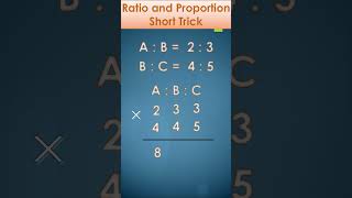 RATIO and PROPORTION maths shorts tricks simplification [upl. by Arihppas]