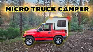 TOUR MY MICRO TRUCK CAMPER Worlds Smallest [upl. by Wanfried]