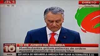 Cavaco Silva desmaia durante o discurso do 10 de junho [upl. by Egamlat]