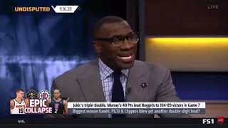 UNDISPUTED  Skip Bayless is CRUSHED after Clippers blow a 31 lead [upl. by Malina]