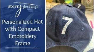 Brother PRS 100 How to Personalize Hat with Compact Embroidery Frame [upl. by Ninetta137]