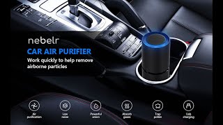 Nebelr Car Air Purifier Ionizer  10 Million Negative Ions  Kills 999 Viruses carairpurifier [upl. by Frederique]