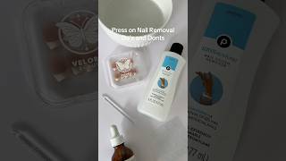 Proper press on nail removal tips ✨ pressonnails pressonnailremoval nails howto [upl. by Yenittirb]