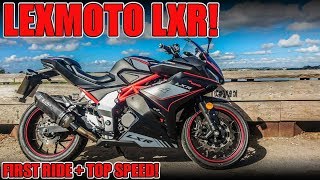 Lexmoto LXR First Ride  Top Speed [upl. by Eceinal720]