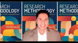 Herman Aguinis Introduces his book quotResearch Methodologyquot early 2024 release [upl. by Ylam]