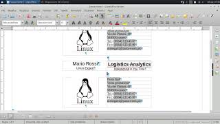 Creare dei Biglietti da Visita IN UN MINUTO  LibreOffice Writer [upl. by Ettenel]