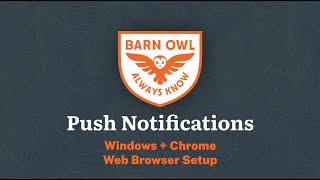 Push Notifications Setup  Windows  Chrome [upl. by Yssac834]