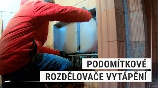 Podomítkové rozdělovače vytápění  Instalace  45 Stavba domu svépomocí [upl. by Niro]