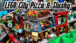 MOC LEGO City Update Episode 9 Pizza amp Slushy Store [upl. by Marjy]