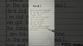 geazy him and i lyrics himandi geazy lyrics [upl. by Magdaia]