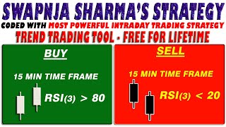 Trend Trading Tool  FREE  Coded with SWAPNJA SHARMAS  MOST POWERFUL INTRADAY TRADING STRATEGY [upl. by Apul]