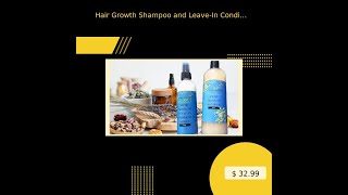 Hair Growth Shampoo and LeaveIn Conditioner [upl. by Capello]