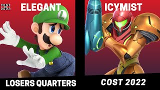 COST 2022 Losers Quarters  Elegant vs Icymist  SSBU Smash Ultimate Tournament [upl. by Nuavahs]