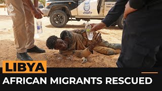 African migrants ‘left to die’ in the desert at TunisiaLibya border  Al Jazeera Newsfeed [upl. by Elacim]