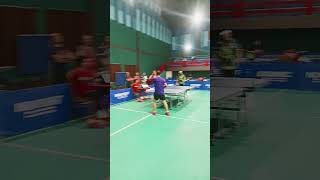 Pak Theo vs Pak Agus Tunggal veteran 50 kejuaraan Tenis meja JGKWL [upl. by Namlak]