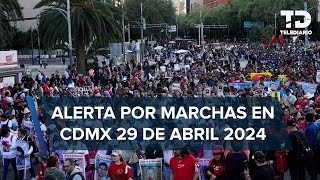 Marchas y manifestaciones 29 de abril en CdMx [upl. by Katuscha269]