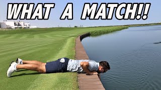 MATCHPLAY IS A CRAZY GAME  Pro vs Am  Al Zorah Golf Club Dubai [upl. by Ahtrim790]