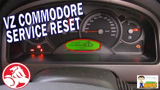 VZ Commodore Service Warning Reset [upl. by Maje852]