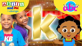 Find the Letter K with Kamdenboy amp Kyraboo  ABC learning  Learn and Play with Akili and Me [upl. by Eilrebma]