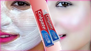 Make a toothpaste mask to whiten the skin of the facel skin whitening cream [upl. by Eelyma]