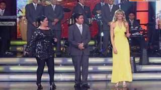 Canto Cumbia Anna Carina y Gabriela Noriega Reyes del Show PERU 261209 [upl. by Nanda]