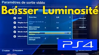 Comment Baisser La Luminosité Sur Ps4  Très Facile [upl. by Crosse]