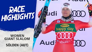 Highlights Women Giant Slalom Solden 2023 I Audi FIS Ski Alpine World Cup [upl. by Tenney928]