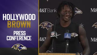 Marquise Brown on His TD Catch Just Go Get It  Baltimore Ravens [upl. by Witt]