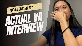 Virtual Assistant Actual Initial Interview  I CRIED   Questions and Answers [upl. by Llevron983]