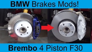 BMW Front Brakes Upgrade E90 335i vs F30 335i Weight difference bmw brakes upgrade [upl. by Weixel]