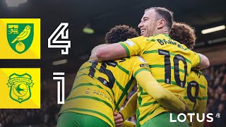 HIGHLIGHTS  Norwich City 41 Cardiff City [upl. by Esinehs]