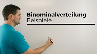 Binomialverteilung Beispiele Stochastik Wahrscheinlichkeitsrechnung  Mathe by Daniel Jung [upl. by Baptlsta]