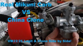 Legit Mikuni Carb Vs Mikuni China Clone Is It Really Better Details in Description [upl. by Paugh991]