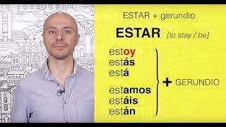 Learn Spanish 80 ESTAR  Gerundio [upl. by Eduam]