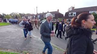 Remembrance Sunday Parade Warsash Hampshire [upl. by Ecirtahs364]