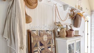 FOYER BEADBOARD DIY PROJECT  Country Cottage Primitive Decor Decorating [upl. by Quill]