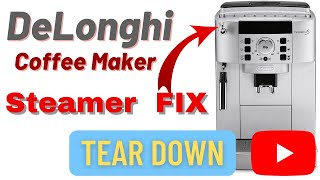 DeLonghi Magnifica COFFEE MACHINE FIX Steamer handle  Disassembly Tear down ESAM22110 [upl. by Aleydis]