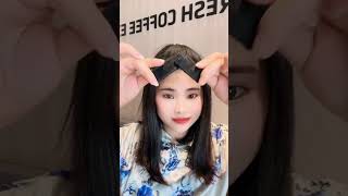 Quick and easy girls hairstyle 💙✂️ Short hair style amplong hair style shorts tutorial tiktok [upl. by Esteban]