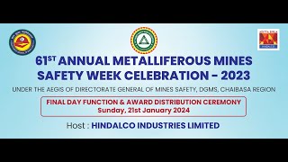 61st Annual Metalliferous Mines Safety Week Celebration 2023 Chaibassa Region [upl. by Abehsile147]