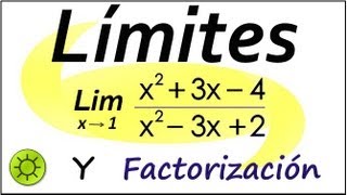 Límites con factorización [upl. by Nerraj34]