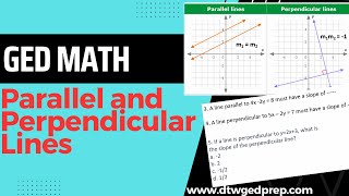 Parallel and Perpendicular Lines  GED Math [upl. by Klingel]