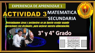 🔥RESOLUCION MATEMATICA 3°y4°🔴EXPERIENCIA N° 1ACTIVIDAD 3 [upl. by Leissam]