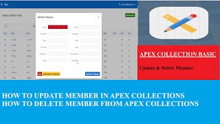 Oracle Apex Collections Part 2 [upl. by Fleda]