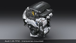 AUDI 20l TFSI Engine  EA888 Gen 3  Conversion From 18l Longitudinal to 20l TFSI Transverse [upl. by Gayl]